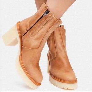 Free People James Chelsea Brown Boots 40 NWT $188 NIB Size 10
